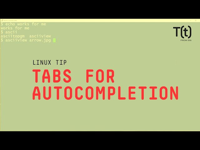 How to use tabs for autocompletion: 2-Minute Linux Tips