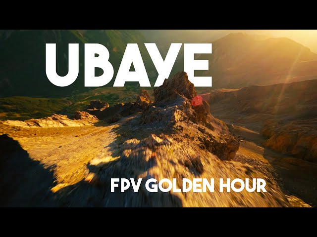 Ubaye - Alps - FPV drone @ golden hour