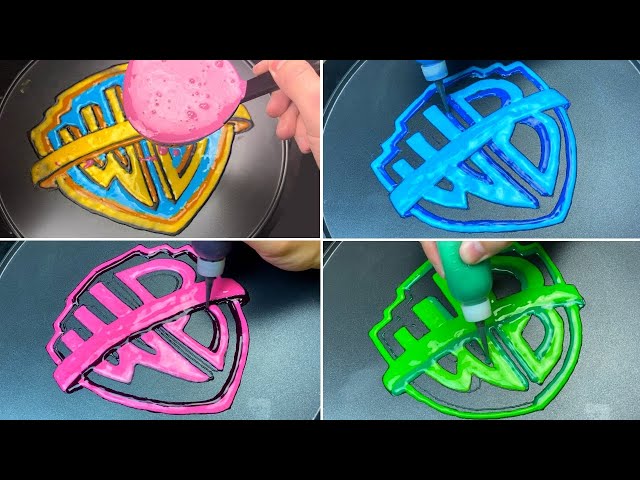 Warner Bros Logo Variant Effects Pancake Art