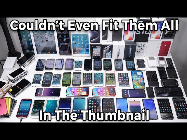 Crazy Hoard of Phones and Tablets - Collection of Apple, Samsung, BlackBerry & More