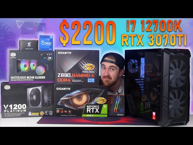 $2200 12700K + RTX 3070Ti Gaming PC Build With 1080p, 1440p & 4K Benchmarks