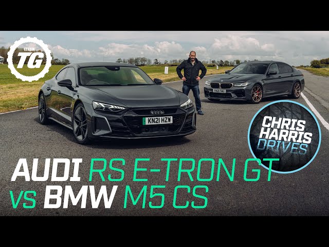 Chris Harris Drives: Audi RS e-tron GT vs BMW M5 CS | Top Gear