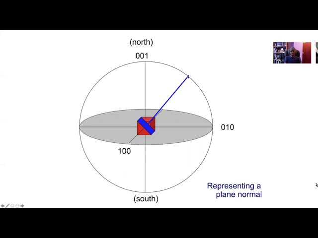 Crystallography, stereographic projections, Lecture 3 of 9