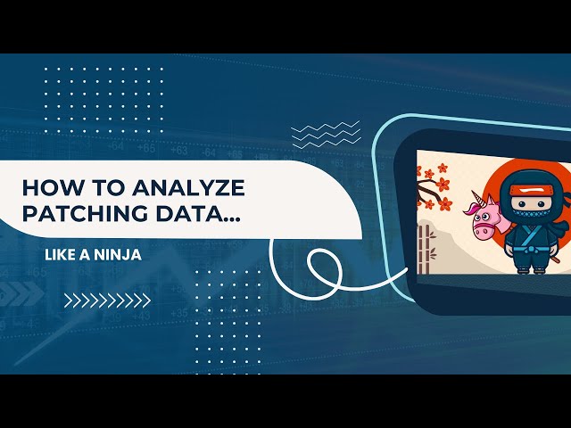 How to Analyze Patching Data Like a Ninja
