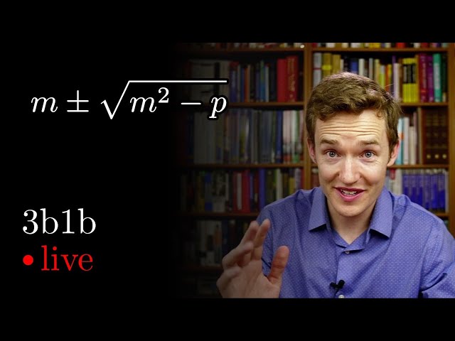 The simpler quadratic formula | Ep. 1 Lockdown live math