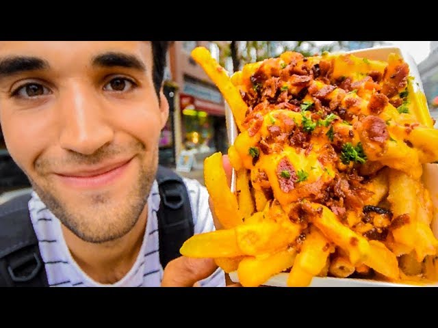 LIVING on FRIES for 24 HOURS in NYC!