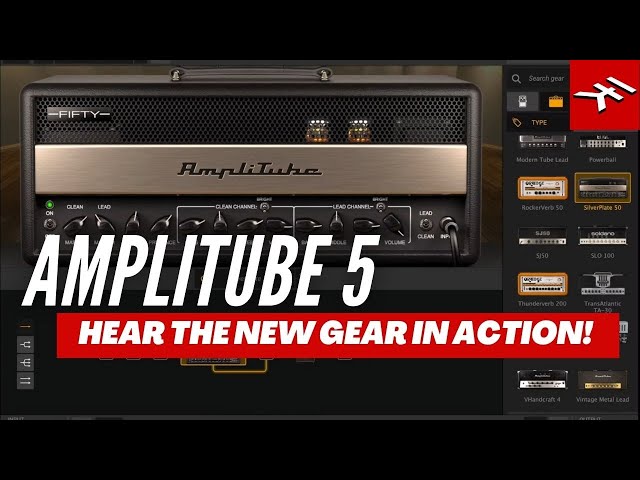 AmpliTube 5 gear in action - hear the sound of the new gear in action