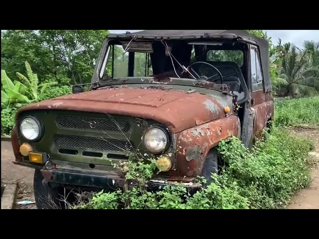 Fully restoration antique UAZ after 70 years of operation