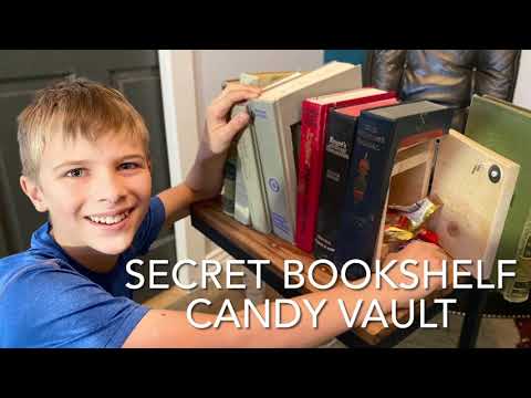 SECRET BOOKSHELF CANDY VAULT - Creative Engineering with Mark Rober