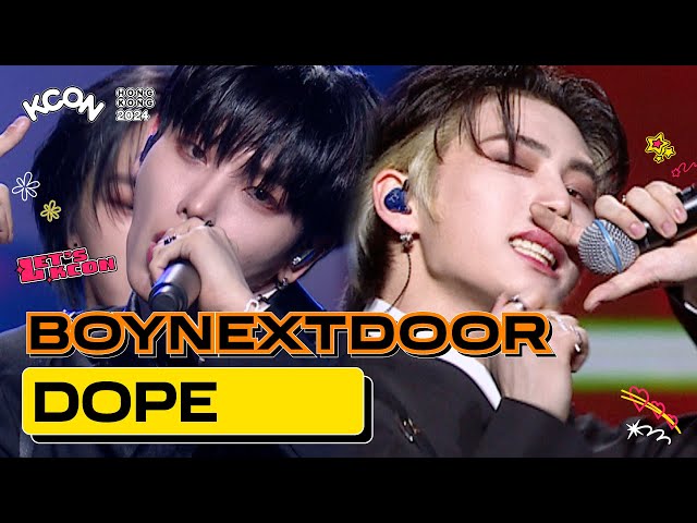 [KCON HONG KONG 2024] BOYNEXTDOOR - DOPE(쩔어) (원곡:BTS) | Mnet 240423 방송