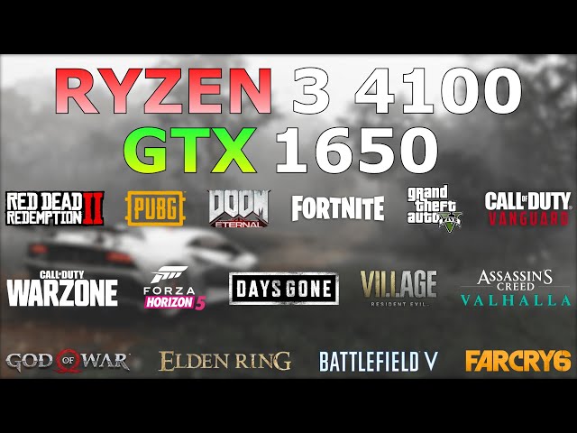Ryzen 3 4100 + GTX 1650 | 20 Games Tested