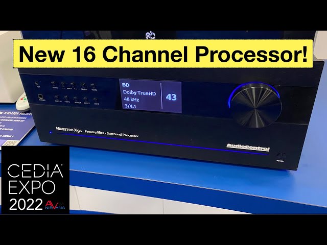 AudioControl's New Maestro X9S Preamplifier/Processor, Pantages G4 Amp, and More at CEDIA 2022!