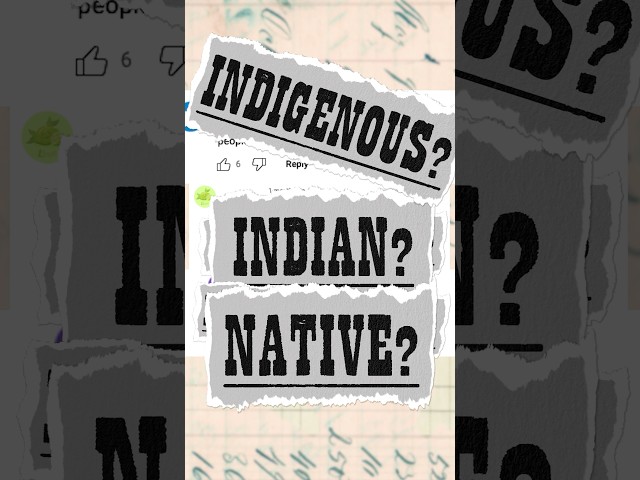 Which is it: Native, Indian, or Indigenous? #nativeamerica