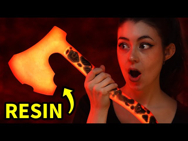 Making a Lava Resin Axe (it glows!)