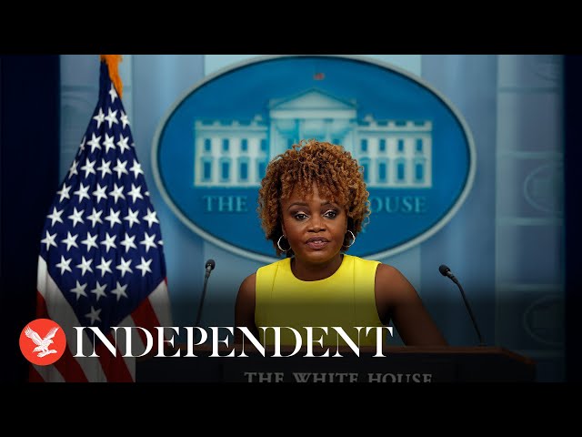 Watch again: White House briefing with Karine Jean-Pierre, John Kirby