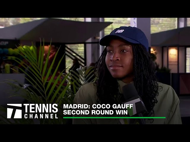 Coco Gauff Discusses Her Win Over Rus, Her Time Magazine Cover, and Zendaya | Madrid Second Round