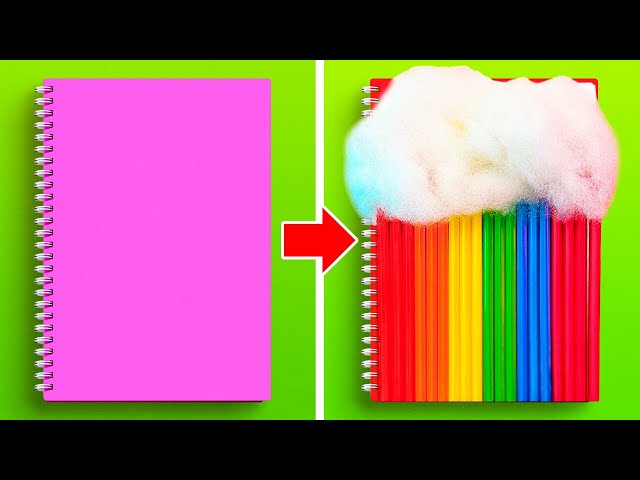 Clever School Tricks, Colorful School Crafts And DIY School Supplies