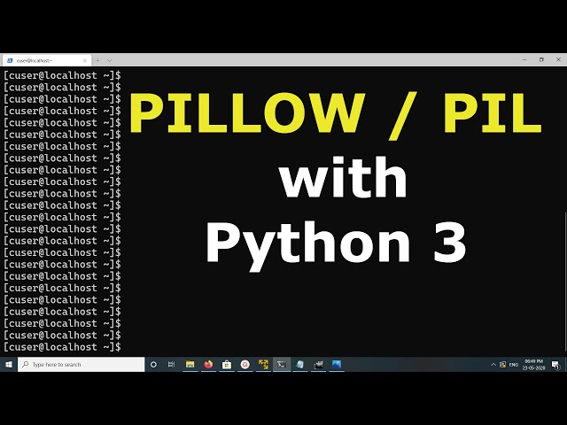 How to Install PILLOW / PIL on Python 3