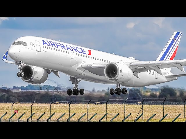 40 VERY SMOOTH LANDINGS in PARIS | Paris Charles de Gaulle Airport Plane Spotting [CDG/LFPG]