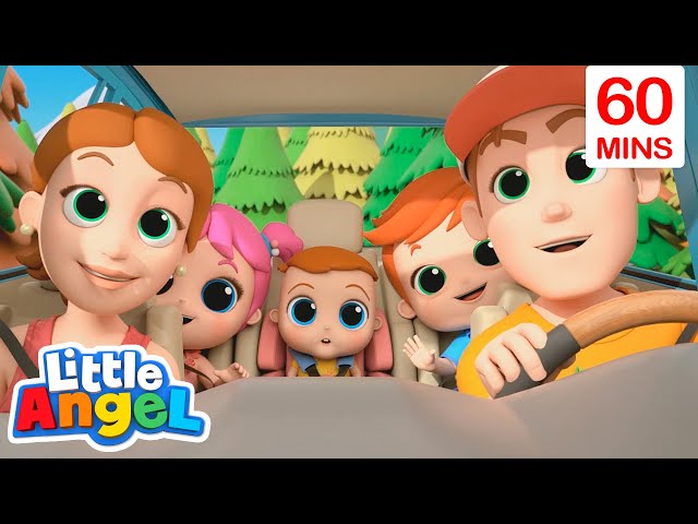 Are We There Yet? - Little Angel | Sing Along | Learn ABC 123 | Fun Cartoons | Moonbug Kids