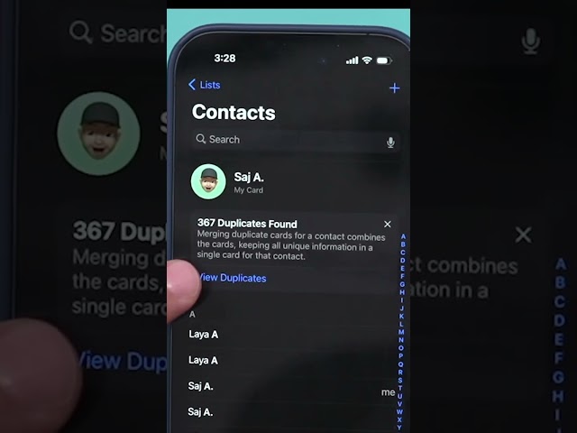 Remove Duplicate Contacts on iPhone with one click #techtips #iphonetricks #ios16