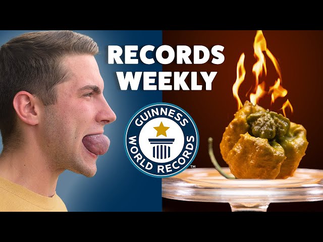 World's Hottest Pepper and Ballooning Tongues | Records Weekly - Guinness World Records