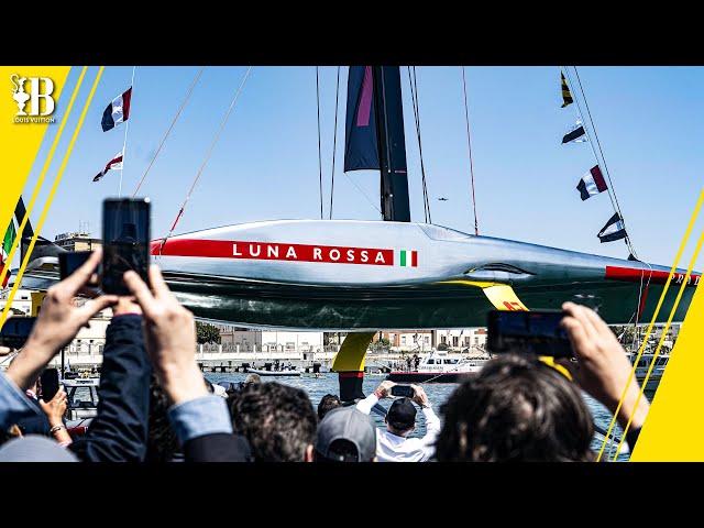 Luna Rossa Prada Pirelli Launch Their AC75 Race Boat in Cagliari | 16th April | America's Cup