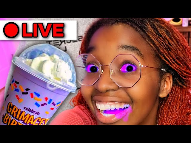 MAKING THE GRIMACE SHAKE LIVE ‼️⚠️ (PLUS GRIMACE HORROR GAME AND ROBLOX LETS GOO)