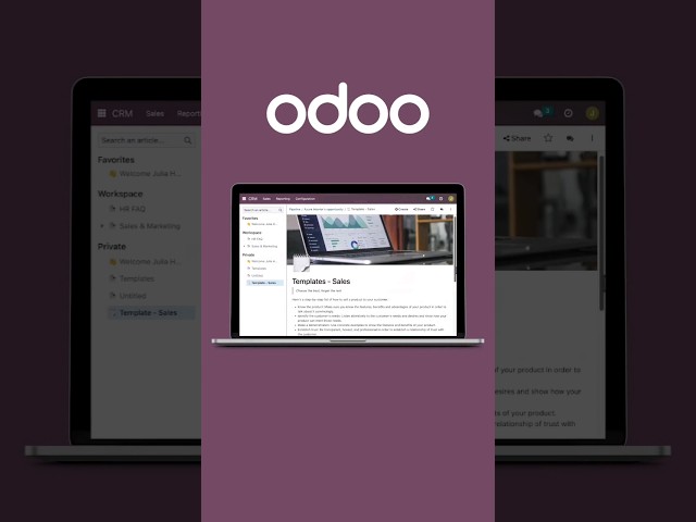 Save time by configuring your own email templates with the Knowledge application 👌 #odoo
