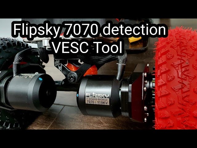 Flipsky 7070 motor detection.