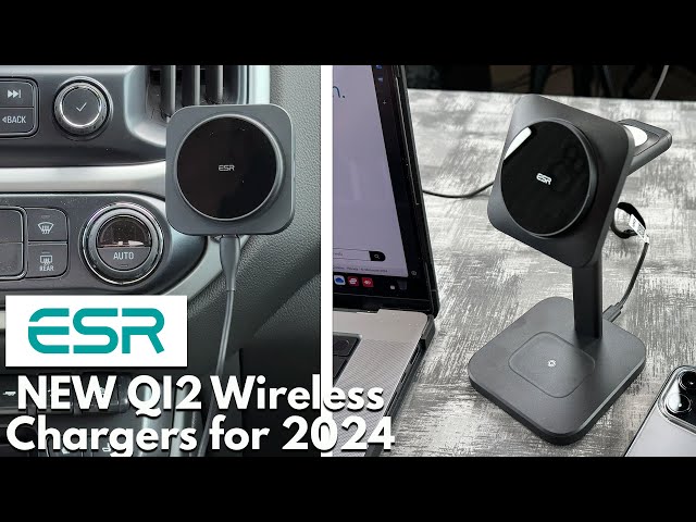 The Newest Qi2 Wireless Chargers from ESR -  3 in 1 Desktop Set & Car Charger