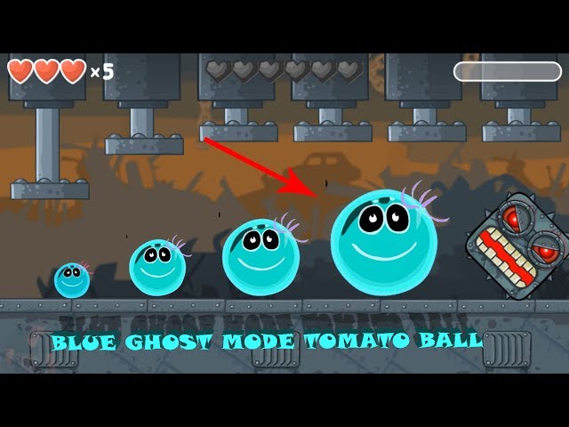 BLUE MODE TOMATO BALL play RED BALL 4: THE BOX FACTORY BOSS FIGHT! Gameplay