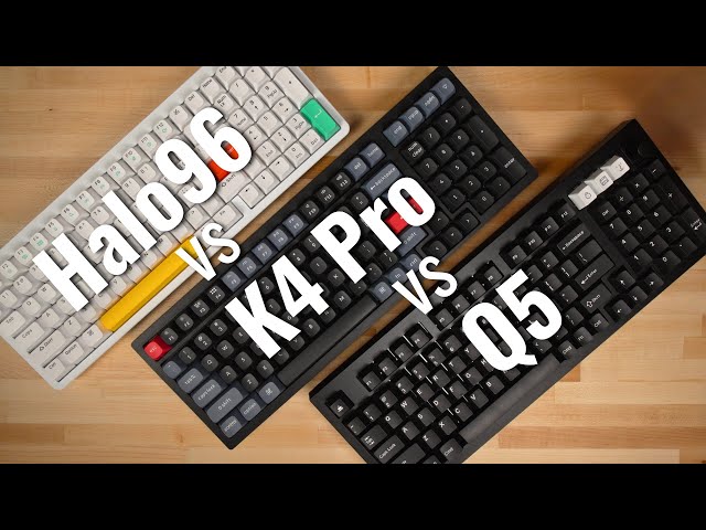 NuPhy Halo96 vs Keychron K4 Pro vs Keychron Q5 - 96% Keyboard Comparison