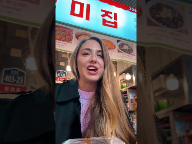 Trying authentic STREET FOOD in SEOUL! 😱🇰🇷#shorts