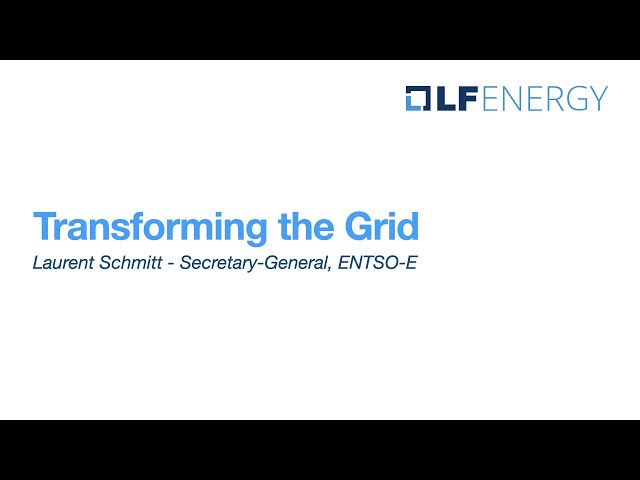 Transforming the Grid - Laurent Schmitt - Secretary-General, ENTSO-E