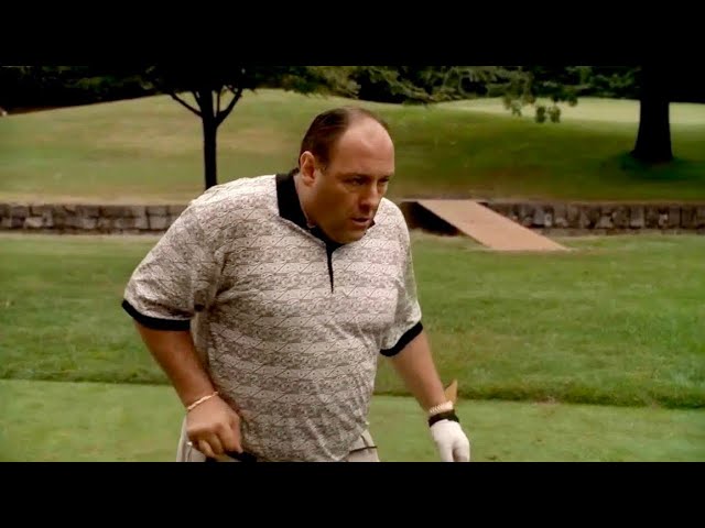 The Sopranos - Tony Soprano plays golf with his friends