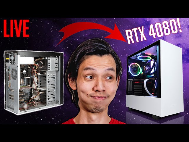 RTX 4080 ROG PC Upgrade | LIVESTREAM | Giveaway?