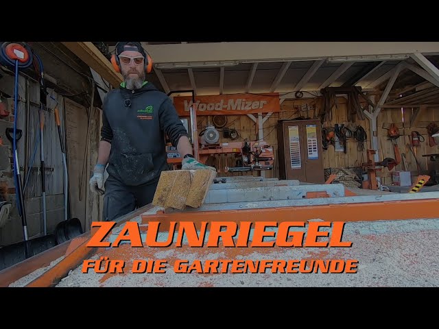 Wie schneidet man Zaunriegel mit dem Sägewerk? | How to cut fence boards with the sawmill?