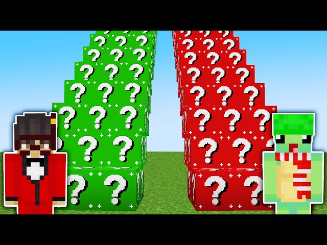 Noob Vs Pro Lucky Block Staircase Challenge (Minecraft)