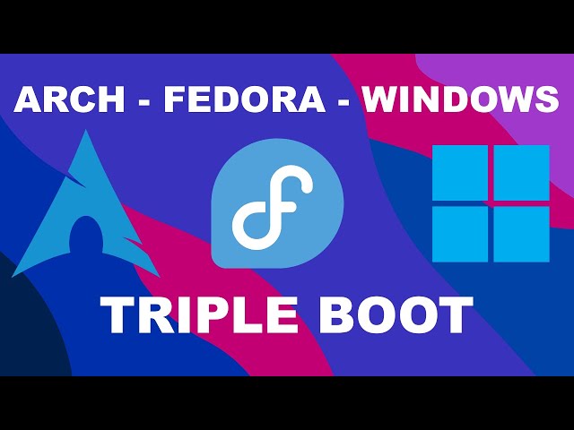 Iba a quitar Arch por Fedora en mi PC Desktop y al final hice Triple Boot (Arch Fedora Windows)