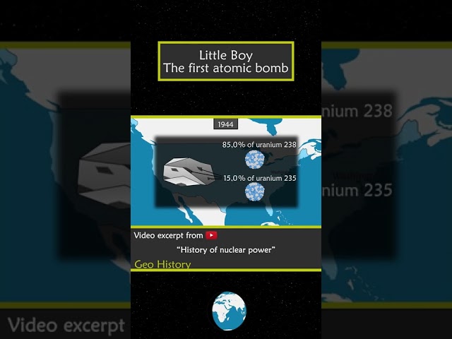 The first atomic bomb -- #Shorts