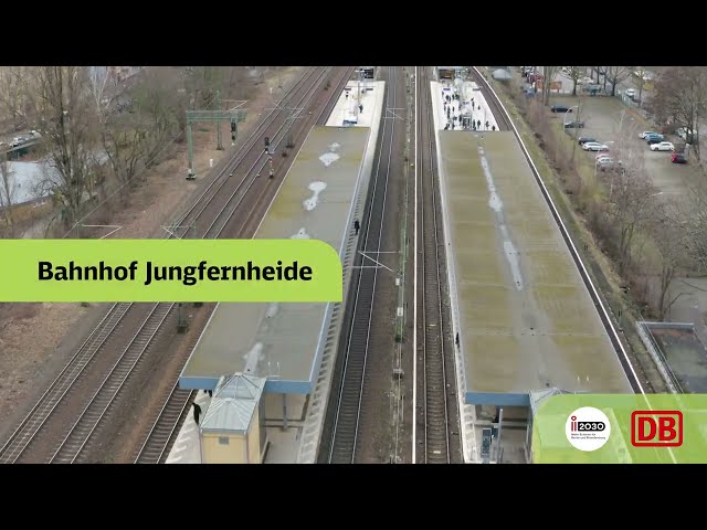 Siemensbahn Reaktivierung – Befliegung der Strecke Berlin Jungfernheide – Gartenfeld