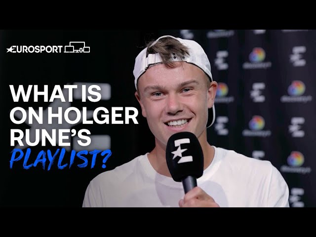 Eminem, Coldplay and Wham! Holger Rune Shares His Favourite Songs | My Playlist | Eurosport Tennis