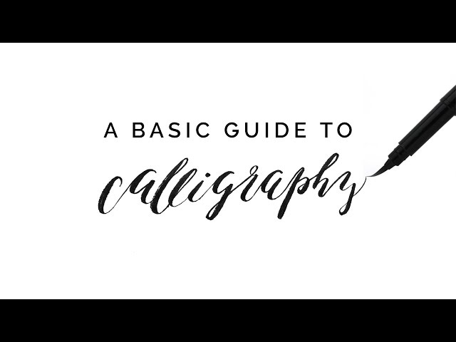 calligraphy 101 ✍🏻 a basic guide for beginners