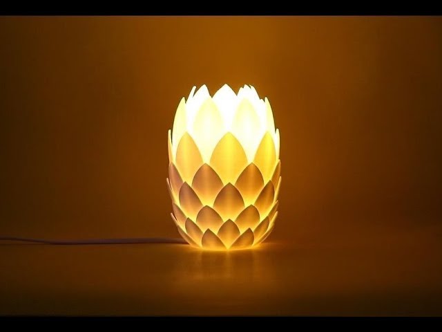 3D printed lamp: a lively and beautiful pinecone