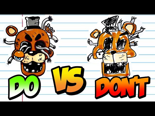 DOs & DONT's Amazing FNAF Drawing in 1 Minute Challenge! #wow
