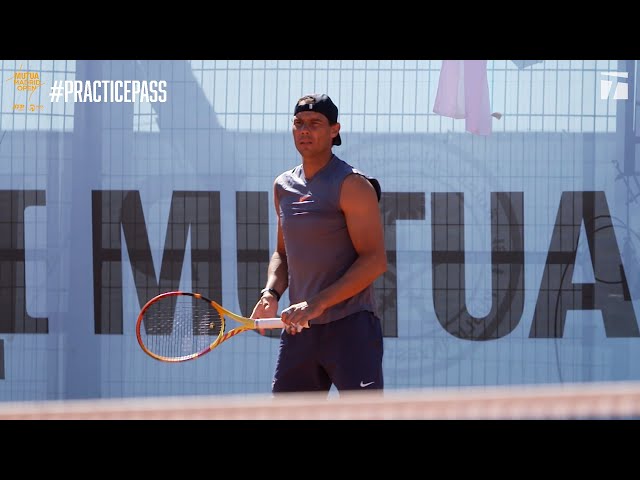 Rafael Nadal Practices ahead of the 2024 Madrid Open | Practice Pass