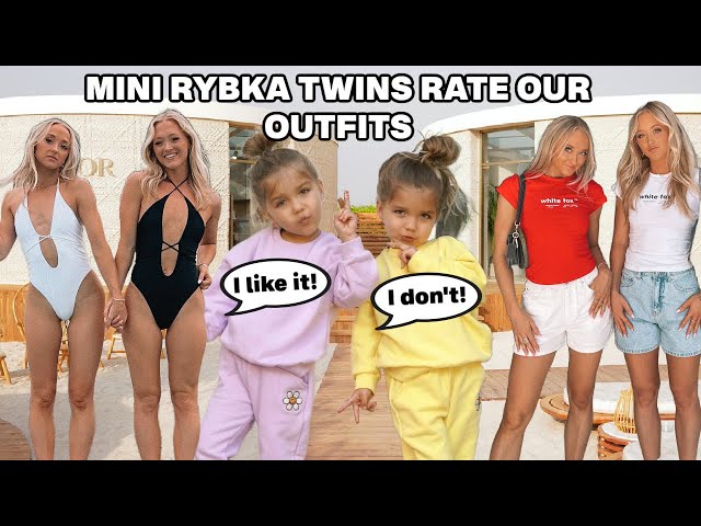 Younger TWIN SISTERS Rate Our Outfits (White Fox Haul)