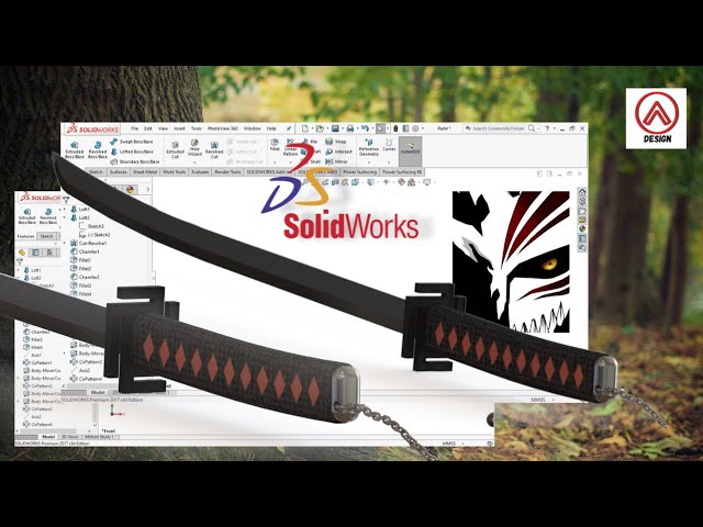 SOLIDWORKS Advanced Modeling - How To make Sword in SOLIDWORKS