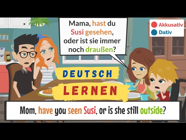Deutsch lernen | A2 - B1 | zu Hause | Hören & Sprechen | German A2 - B1